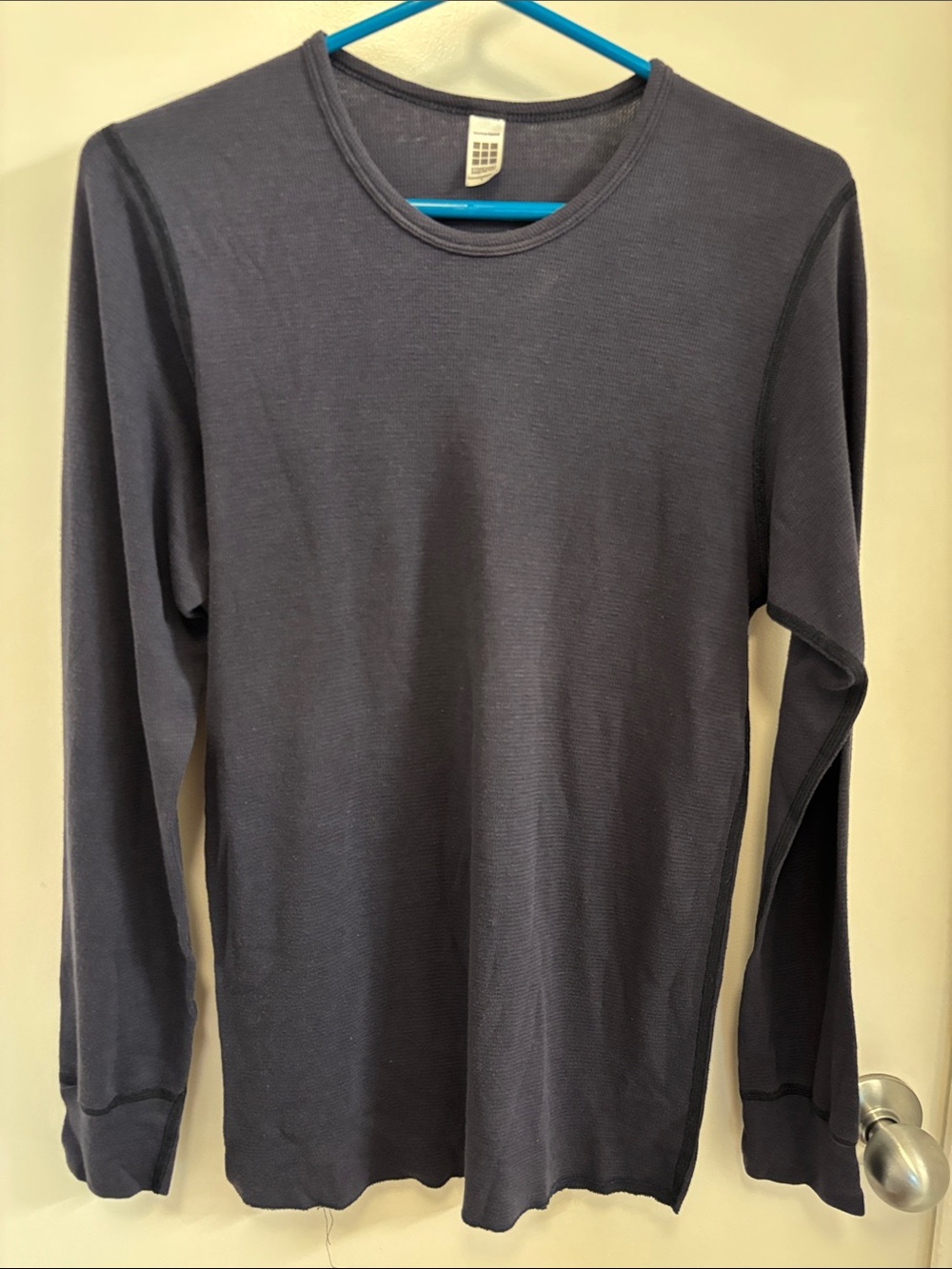 American Apparel Men's Long-Sleeve Thermal Shirt - navy blue